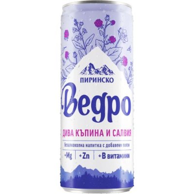ПИРИНСКО ВЕДРО КЪПИНА И САЛВИЯ КЕН 0% х6бр. 0.33л/24