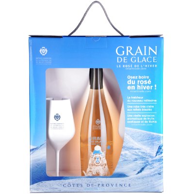 ГРЕЙН ДЬО ГЛАС РОЗЕ КОТ ДЬО ПРОВАНС+ 2 ЧАШИ 0.75л