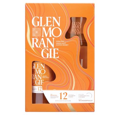 ГЛЕНМОРАНДЖИ ОРИГИНАЛ 12год.+2 ЧАШИ 0.7л